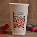 Cold Drinking Paper Cup mit Kunststoffdeckel